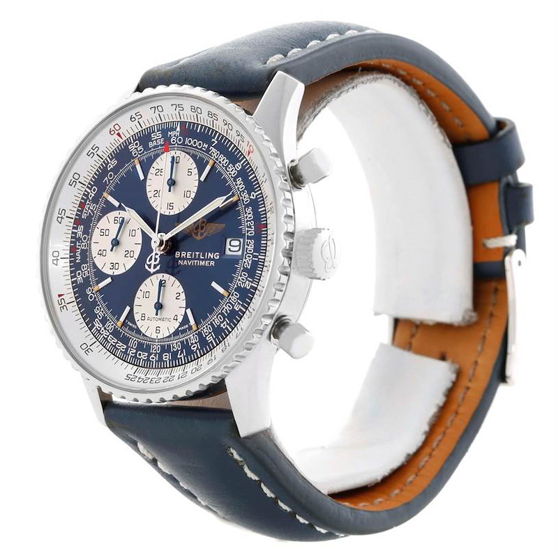 Breitling Navitimer II Blue Dial Automatic Steel Watch A13022 SwissWatchExpo