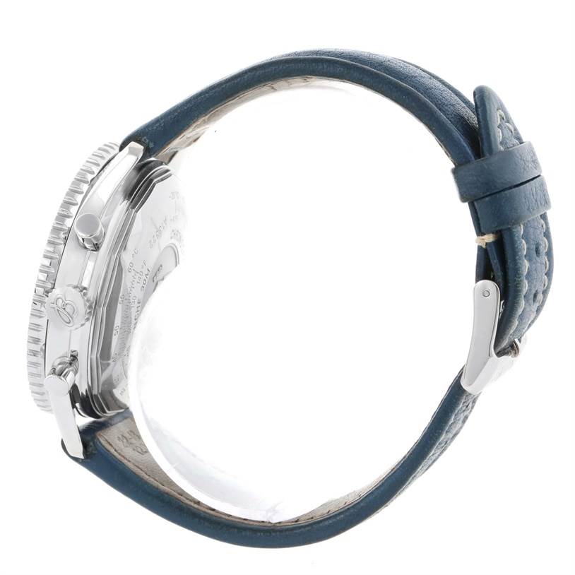 Breitling Navitimer Ii Automatic Steel Blue Strap Mens