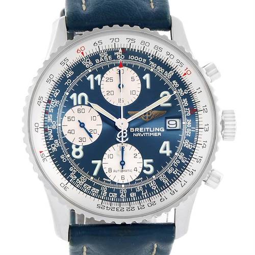 Photo of Breitling Navitimer II Automatic Steel Blue Strap Mens Watch A13322