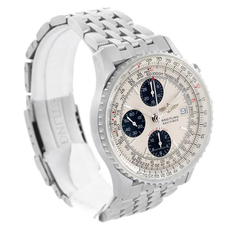 Breitling Navitimer Fighter Chronograph Steel Watch A13330 Unworn SwissWatchExpo