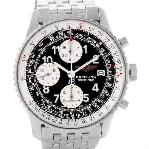 Photo of Breitling Navitimer II Stainless Steel Black Dial Watch A13322