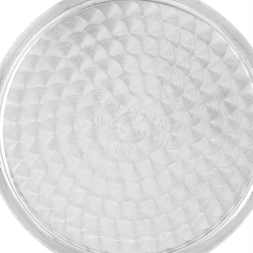 This image shows the inner caseback of a Breitling Navitimer A26322 Men's Stainless Steel Black Dial A26322 Men's Stainless Steel Black Dial watch.