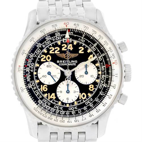 Photo of Breitling Navitimer Cosmonaute Black Dial Chronograph Watch A12022
