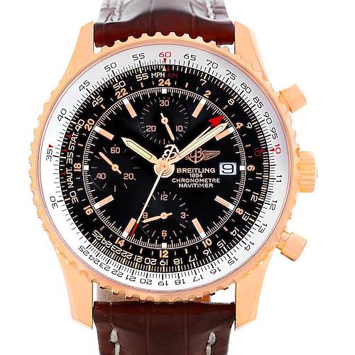 Photo of Breitling Navitimer World 18K Rose Gold Limited Edition Watch R24322