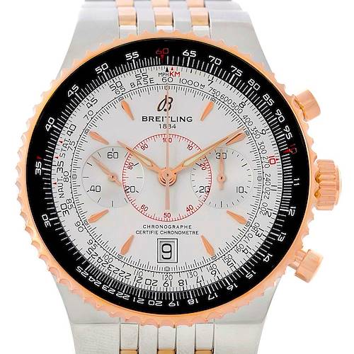 Photo of Breitling Montbrillant Legende Steel Rose Gold Silver Dial Watch C23340