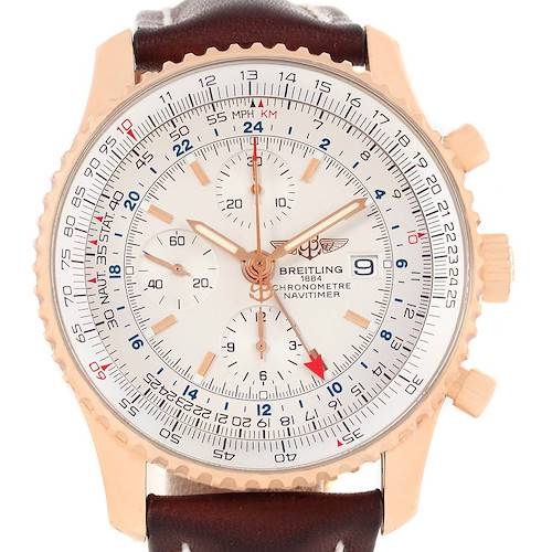 Photo of Breitling Navitimer World Rose Gold Limited Edition Mens Watch R24322