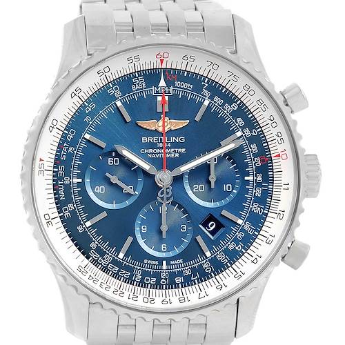 Photo of Breitling Navitimer 01 46mm Aurora Blue Dial Mens Watch AB012721