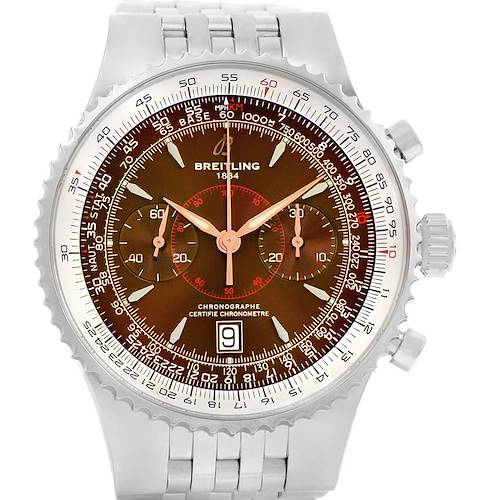 Photo of Breitling Montbrillant Legende Bronze Dial Mens Watch A23340 Box Papers