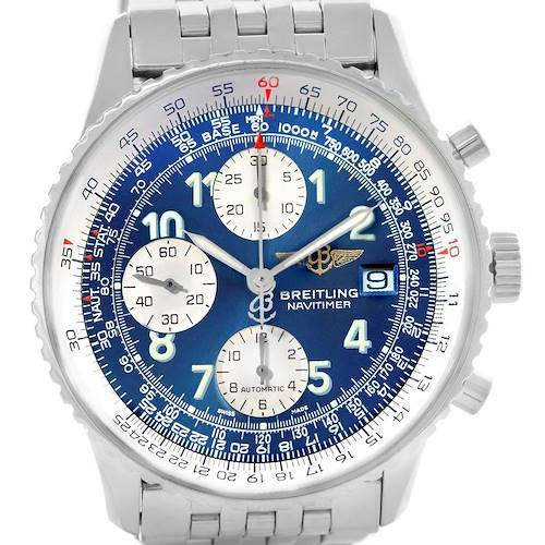 Photo of Breitling Navitimer II Stainless Steel Blue Dial Mens Watch A13322