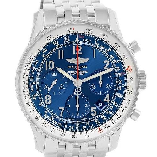 Photo of Breitling Navitimer 01 Blue Dial Limited Edition Watch AB0121 Unworn