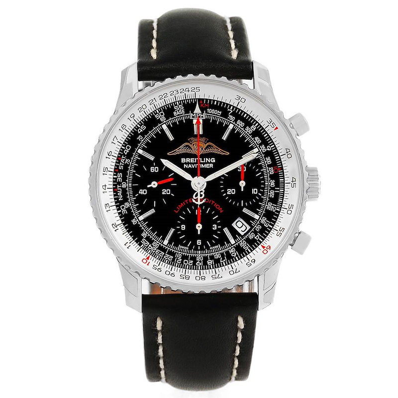 Breitling Navitimer AOPA Limited Edition Black Dial Watch A23322 Unworn SwissWatchExpo