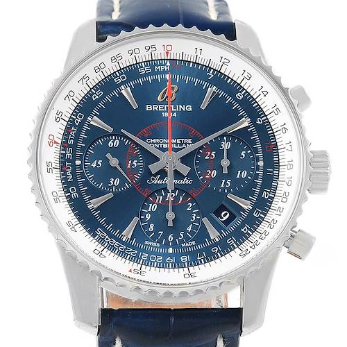 Photo of Breitling Navitimer Montbrillant 01 Blue Dial LE Watch AB0130 Unworn