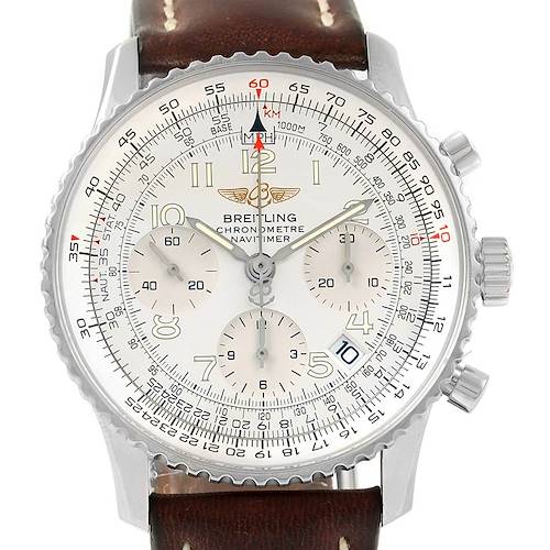 Photo of Breitling Navitimer Chrono Silver Dial Steel Bracelet Watch A23322