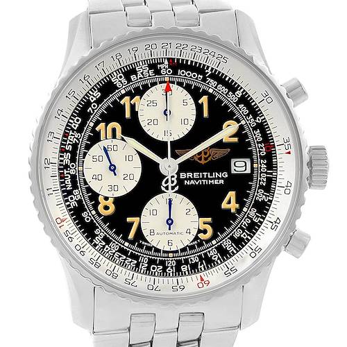 Photo of Breitling Navitimer II Black Dial Steel Mens Watch A13022