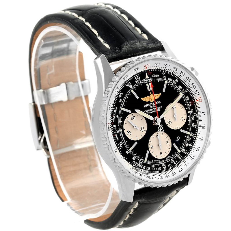 Breitling Navitimer 01 Black Dial Automatic Steel Mens Watch AB0120 SwissWatchExpo