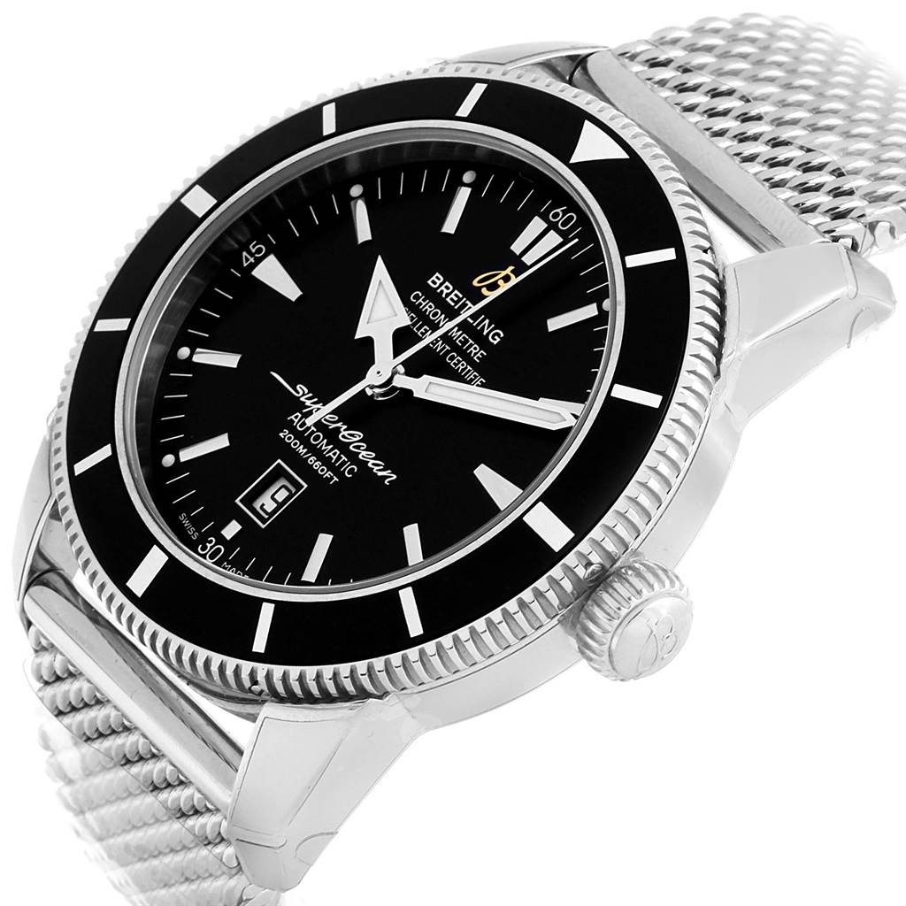Breitling Superocean Heritage 46 Mesh Bracelet Watch A17320 Unworn ...