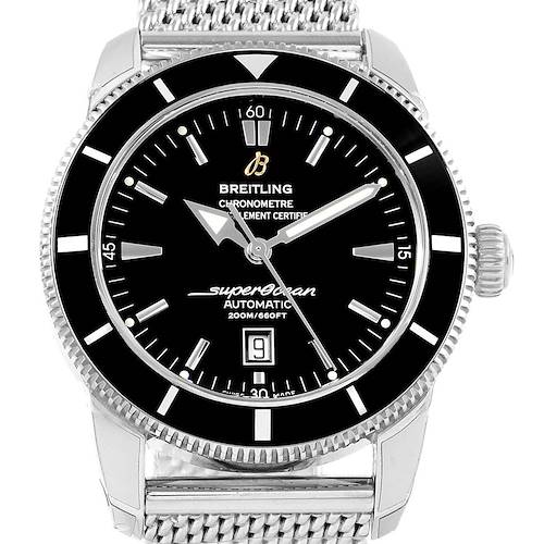 Photo of Breitling Superocean Heritage 46 Mesh Bracelet Watch A17320 Unworn