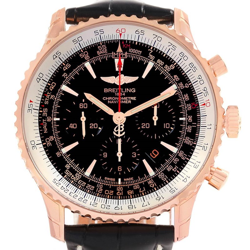 Breitling Navitimer Rose Gold Limited Edition Watch RB0127 Unworn SwissWatchExpo