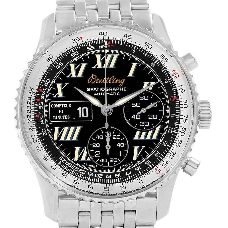 Breitling Navitimer Spatiographe 10 Minute Totalizer Mens Watch A36030 SwissWatchExpo