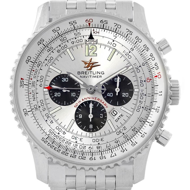 Breitling Navitimer 50th Anniversary Mens Watch A41322 Box Papers SwissWatchExpo