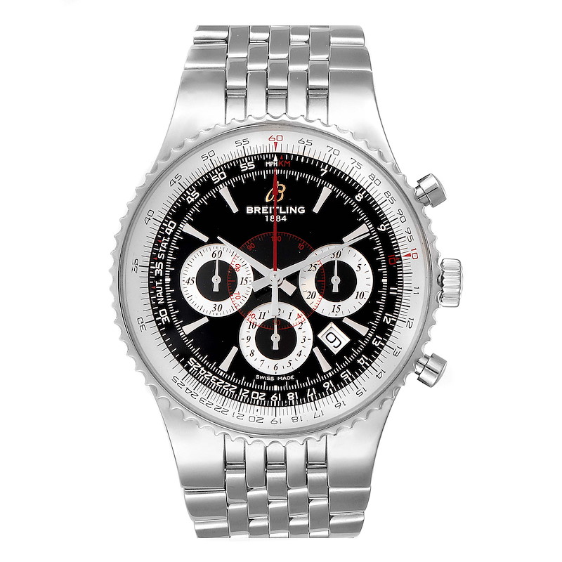 Breitling Montbrillant 47 Steel Mens Limited Edition Mens Watch A23351 SwissWatchExpo