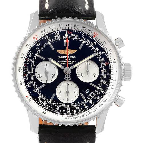 Photo of Breitling Navitimer 01 Black Dial 43mm Chronograph Mens Watch AB0120