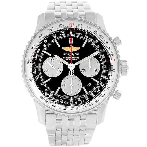 Photo of Breitling Navitimer 01 Black Dial Stainless Steel Mens Watch AB0120
