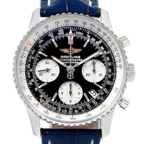 Photo of Breitling Navitimer Chronograph Black Dial Black Strap Watch A23322
