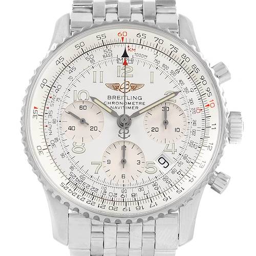 Photo of Breitling Navitimer Chronograph Silver Dial Steel Mens Watch A23322