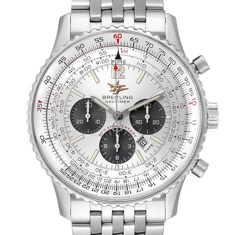 Breitling Navitimer 50th Anniversary Mens Watch A41322 Box Papers SwissWatchExpo