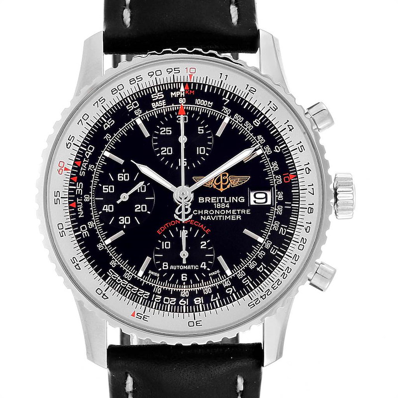 Breitling Navitimer Heritage Black Dial Mens Watch A13324 Box Papers SwissWatchExpo