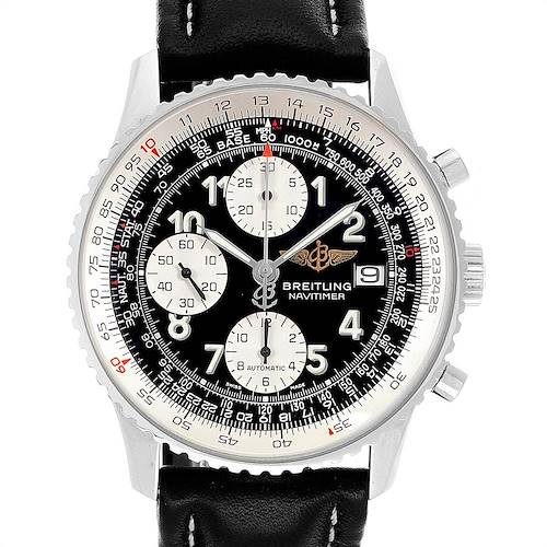 Photo of Breitling Navitimer Black Dial Chronograph Steel Mens Watch A13322