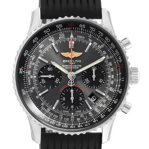 Photo of Breitling Navitimer 01 Grey Dial Limited Edition Mens Watch AB0121 Unworn