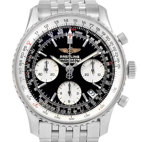 Photo of Breitling Navitimer 42mm Black Baton Dial Steel Mens Watch A23322