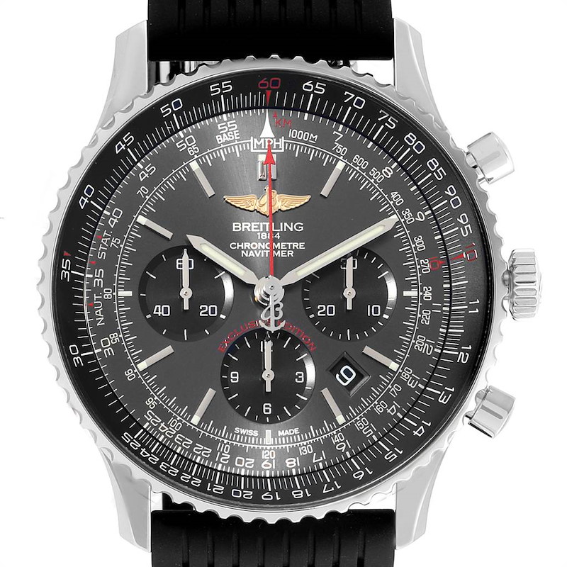 Breitling Navitimer 01 Rubber Strap Limited Edition Watch AB0127 Unworn SwissWatchExpo