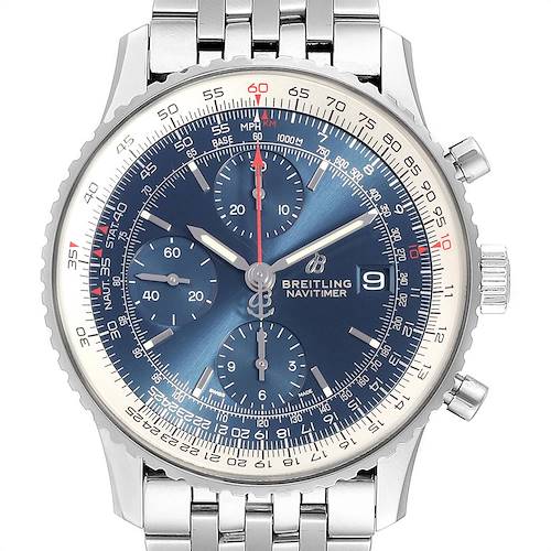 Photo of Breitling Navitimer Heritage Blue Dial Mens Watch A13324 Box Papers