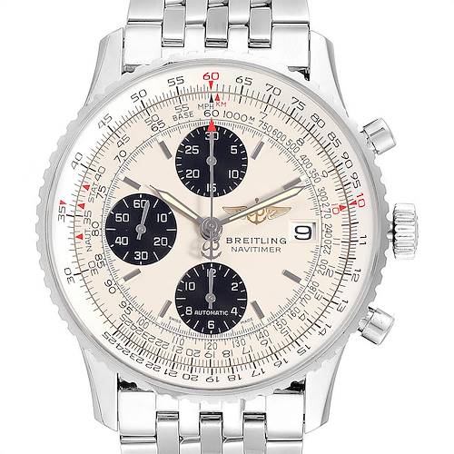 Photo of Breitling Navitimer Heritage Silver Panda Dial Steel Mens Watch A13324