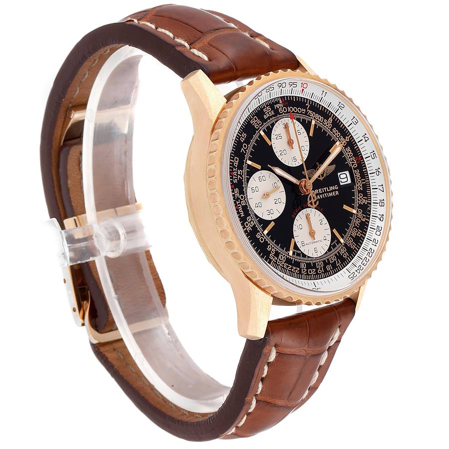 Breitling Navitimer Fighter Rose Gold LE Mens Watch H13330 Box 