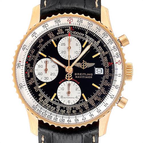Photo of Breitling Navitimer Fighter Yellow Gold Limited Edition Mens Watch H13330