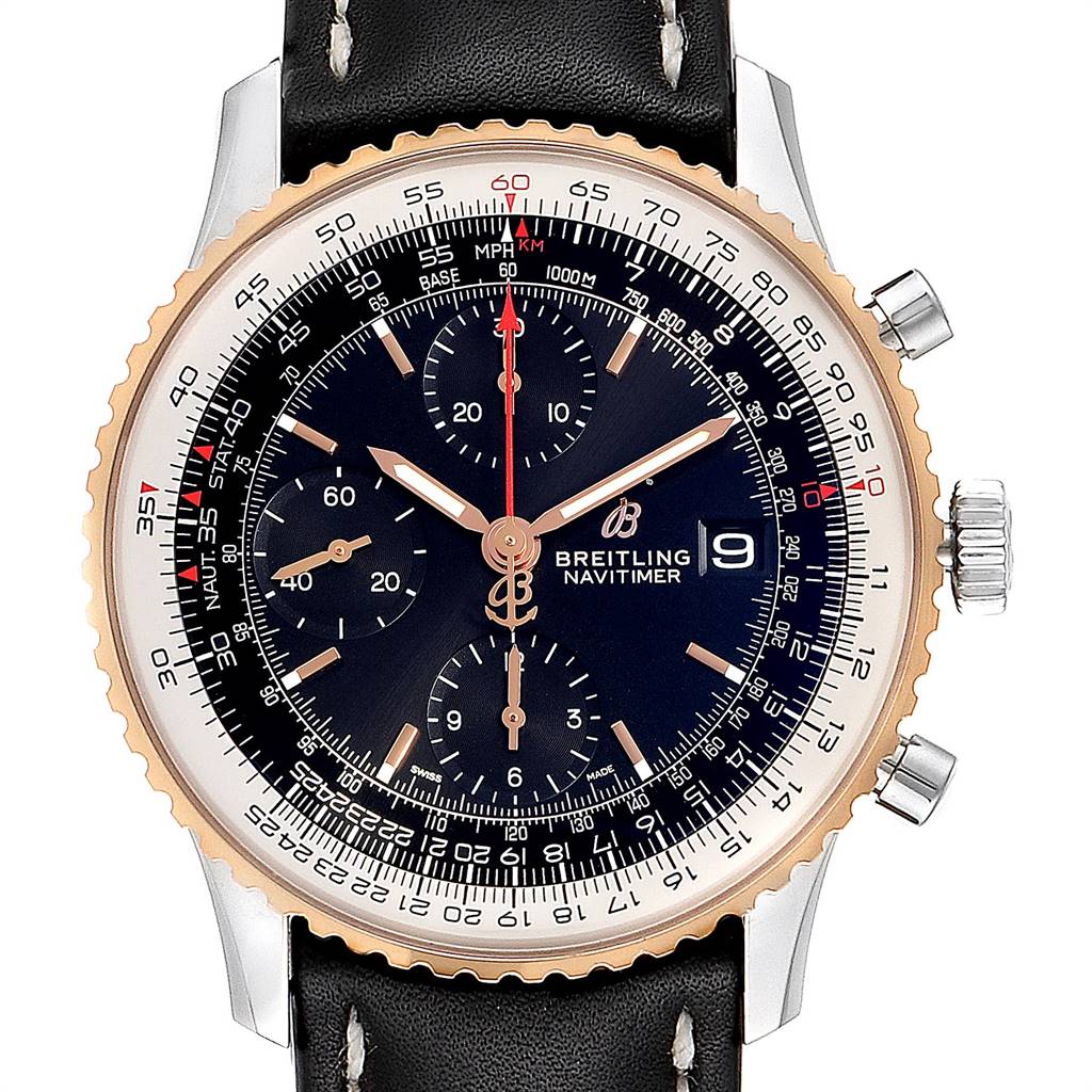 breitling navitimer chronograph gold