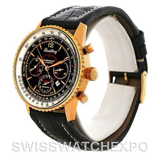 Breitling Navitimer Montbrilliant Chronograph Rose Gold Watch H41030 SwissWatchExpo