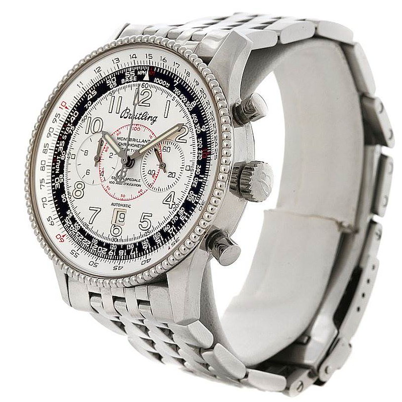 Breitling Navitimer Montbrillant Limited Edition Steel Watch A35330 SwissWatchExpo