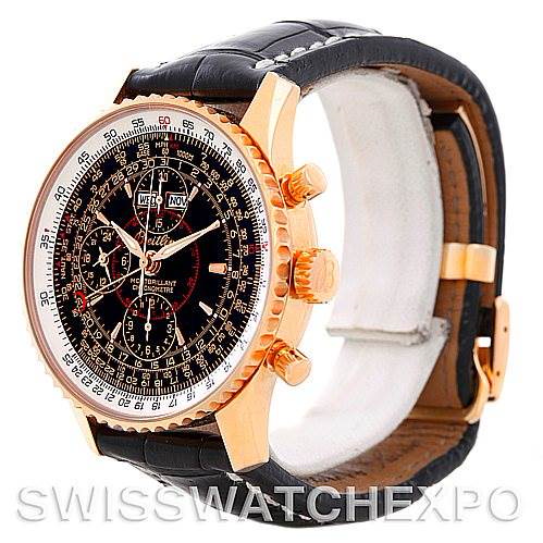 Breitling Navitimer Montbrillant Datora 18K Rose Gold LE Watch R21330 SwissWatchExpo