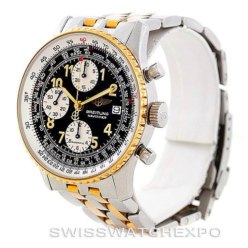 Breitling Navitimer Steel and Gold Automatic Watch D13020 SwissWatchExpo