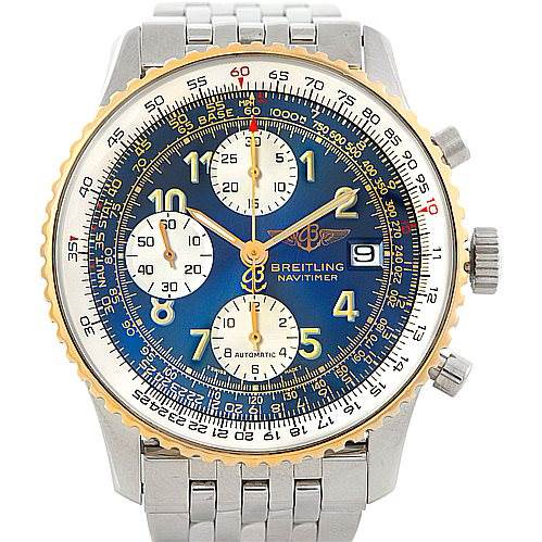 Breitling Navitimer II Automatic Steel and 18K Yellow Gold Watch D13022 ...
