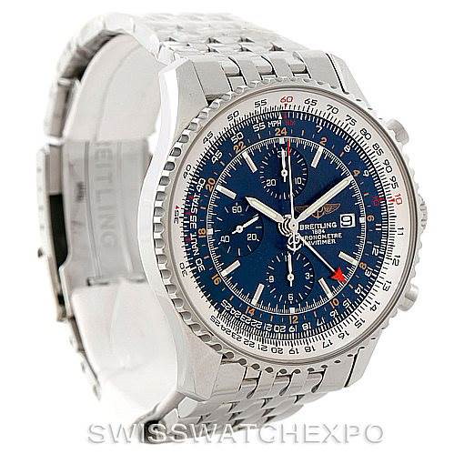 Breitling Navitimer World Chronograph Steel Watch A24322 Unworn SwissWatchExpo