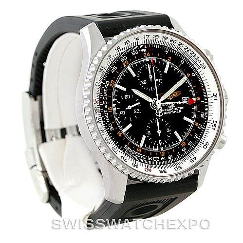 Breitling Navitimer World Chronograph Steel Watch A24322 SwissWatchExpo