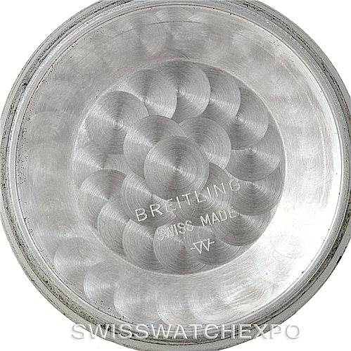 This image shows the inside case back of a Breitling Navitimer A13330 Men's Stainless Steel Silver Dial A13330 Men's Stainless Steel Silver Dial watch.