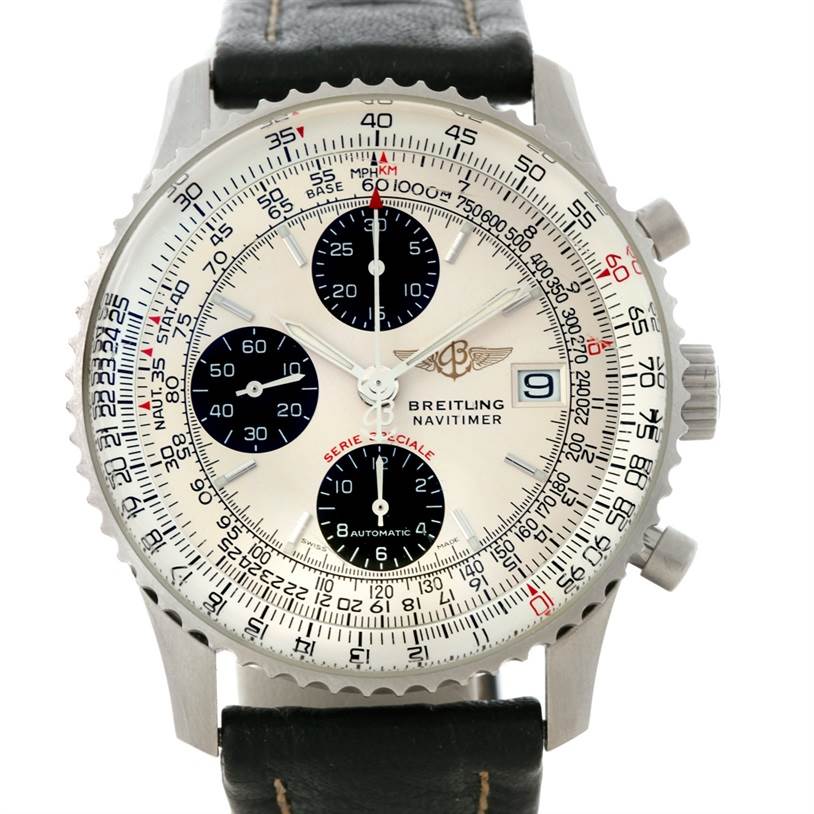 Breitling Navitimer Fighter Automatic Chronograph Steel Watch A13330 ...