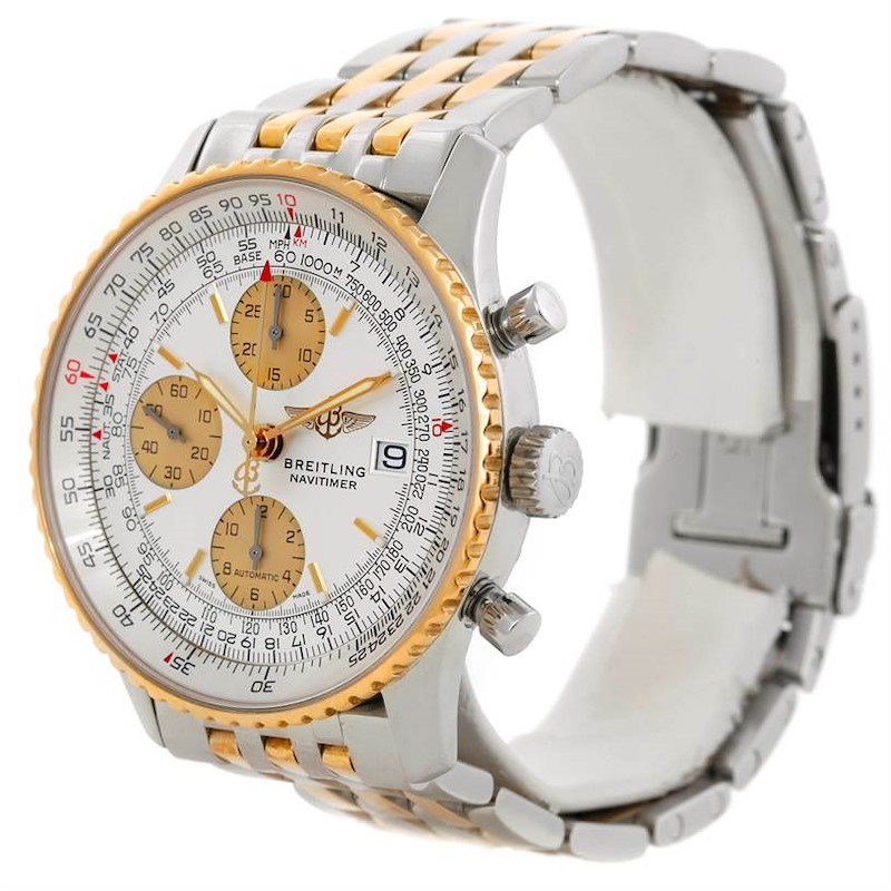 Breitling Navitimer Steel and Gold Automatic Watch D13322 SwissWatchExpo